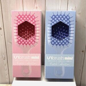 FHI Heat Unbrush Mini Pastel Collection Couple 2 Set His Hers Hair Brush READ DE